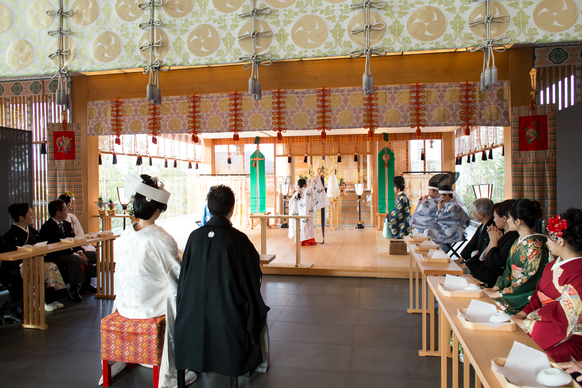 赤城神社の、神前式・披露宴